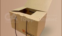 Коробка крафтовая из картона 330х215х215